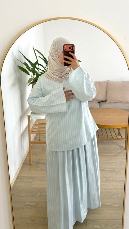 Ensemble coton rayé