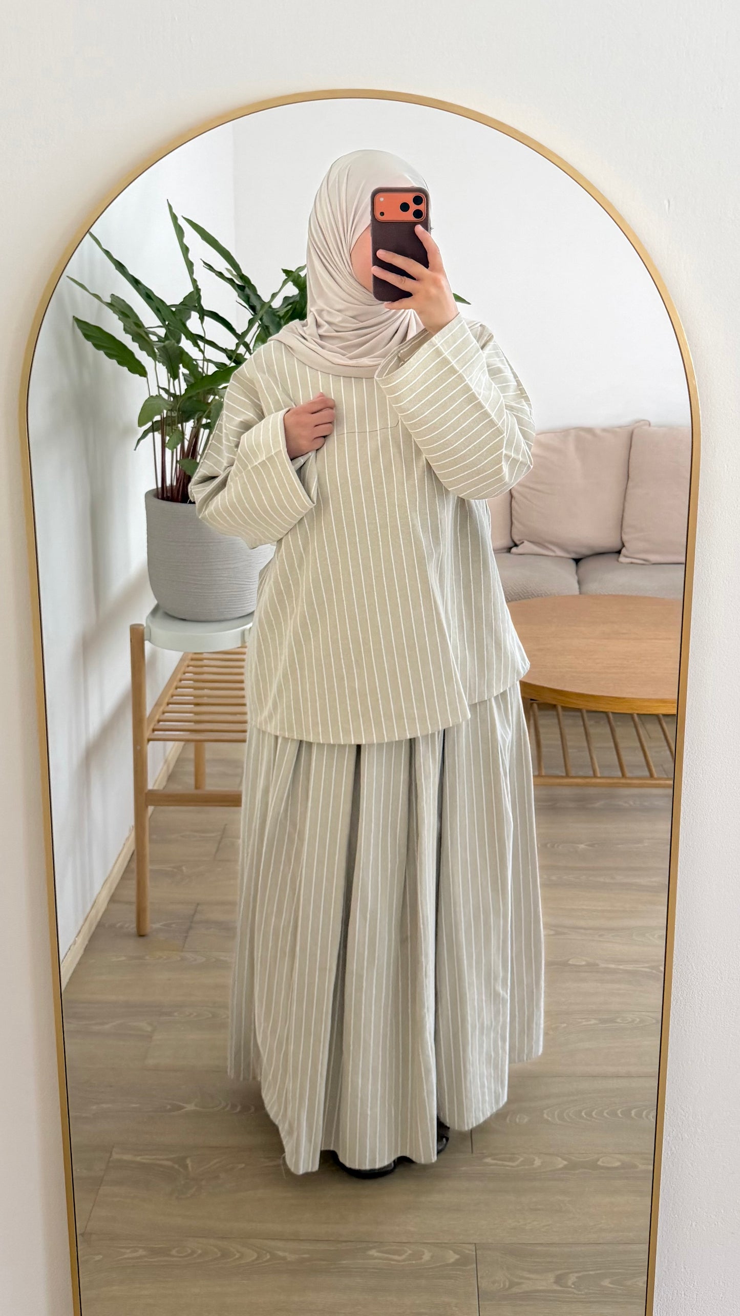 Ensemble coton rayé
