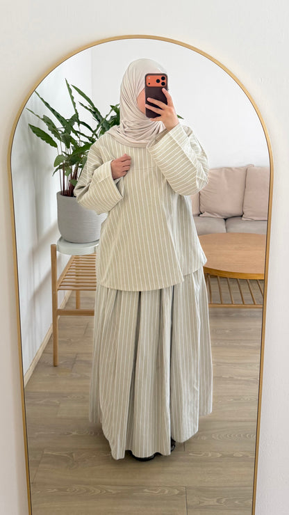 Ensemble coton rayé