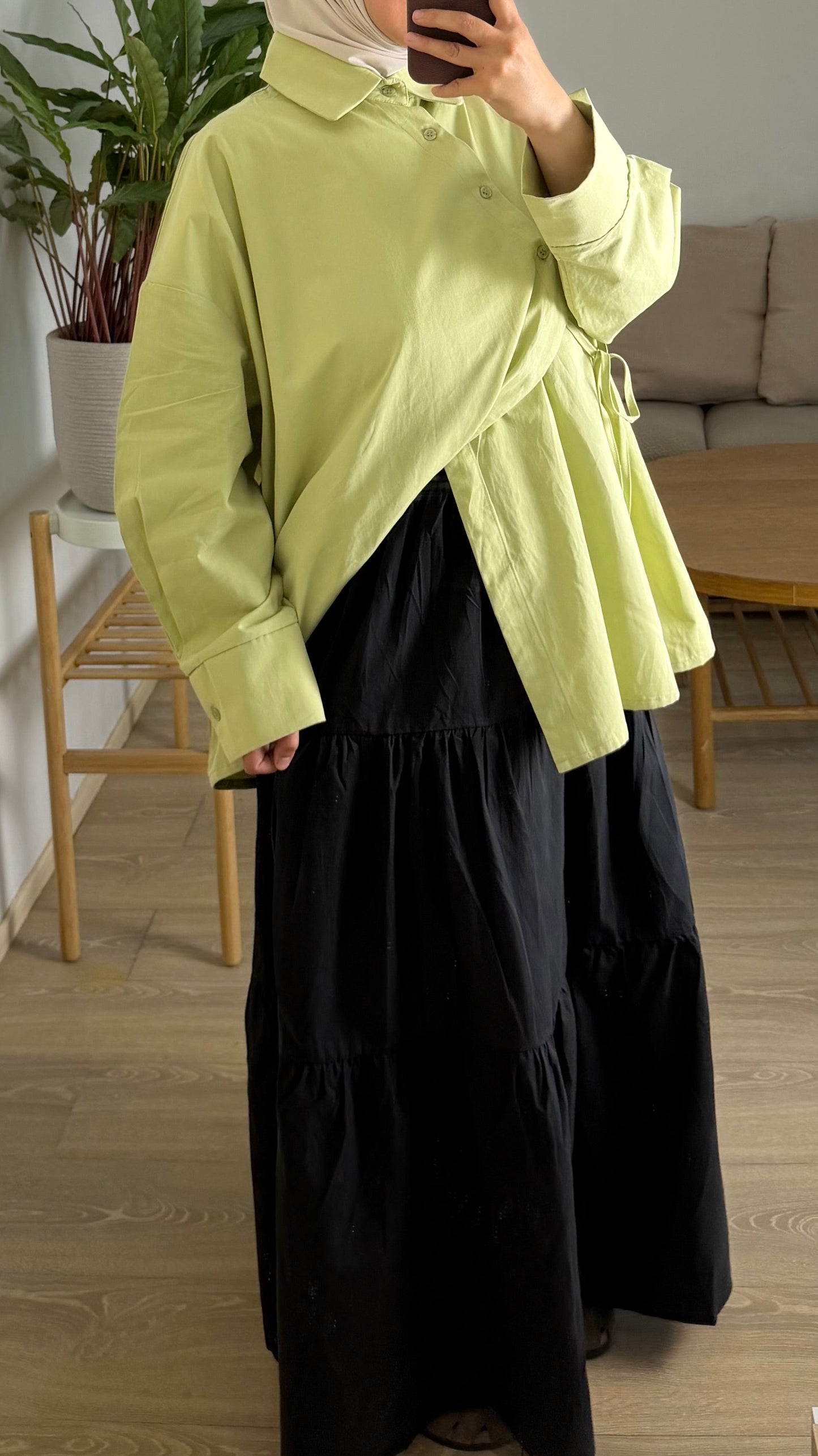 Jupe longue à étages