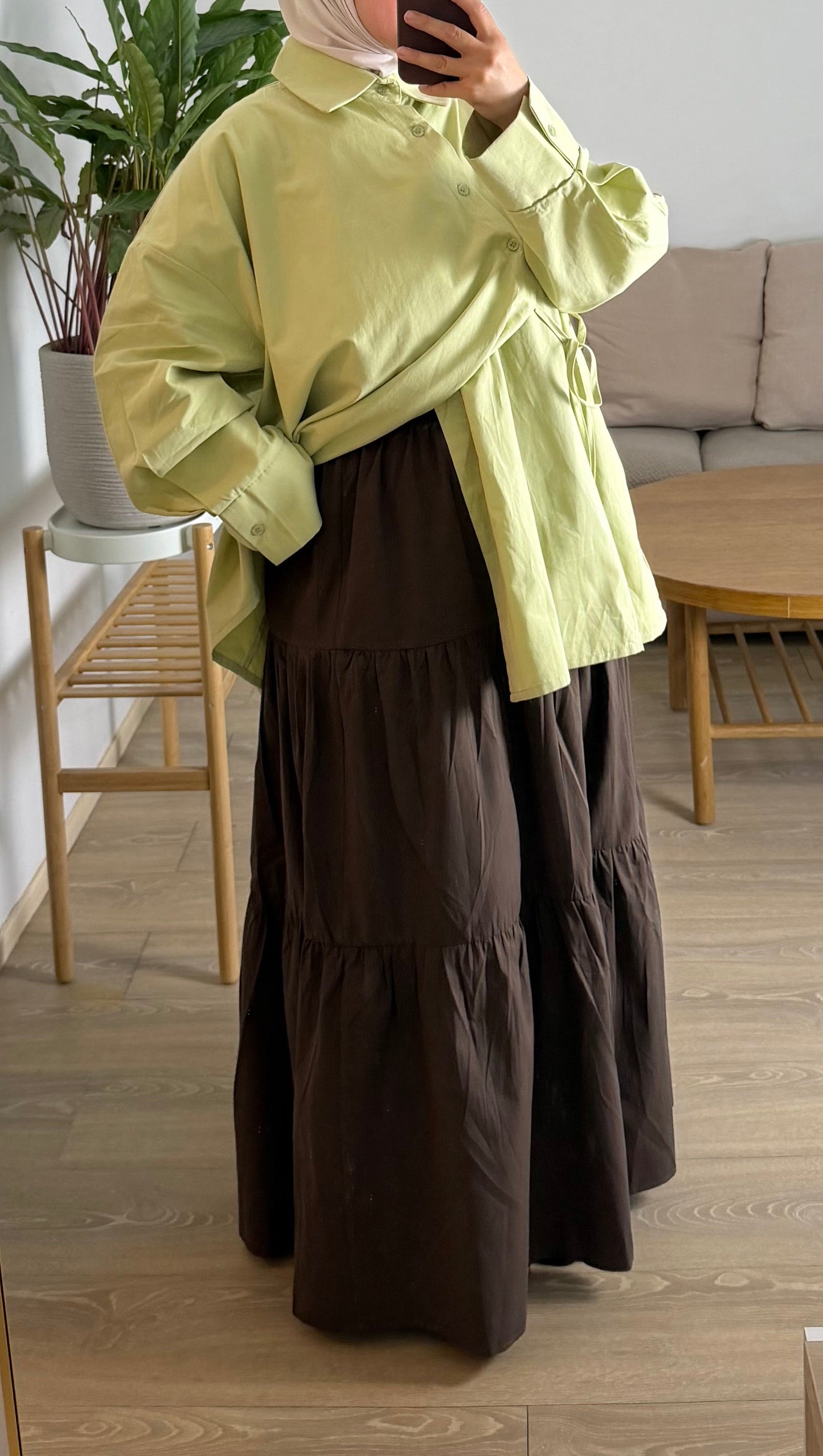 Jupe longue à étages