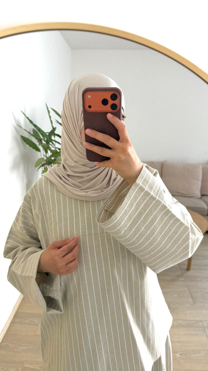 Ensemble coton rayé