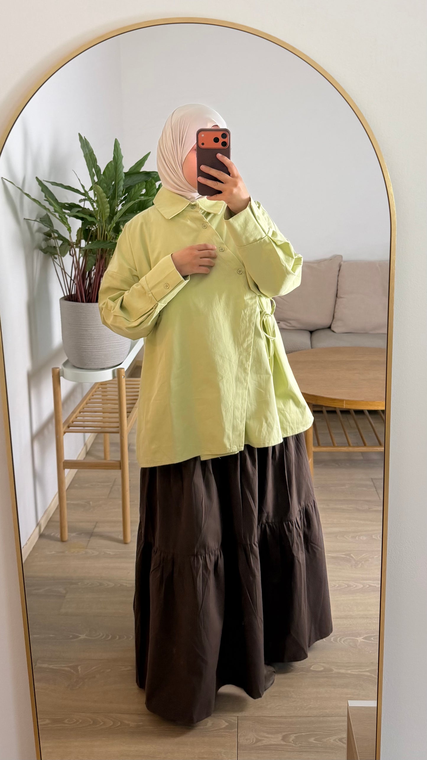 Jupe longue à étages
